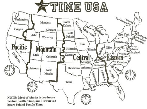 Us Time Zones Map With States Printable - Printable Maps