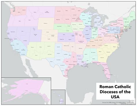 Catholic Dioceses of the USA Map - Updated · Gavin Rehkemper