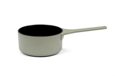 Enameled Cast Iron Saucepan in Sage | Artisan Crafted