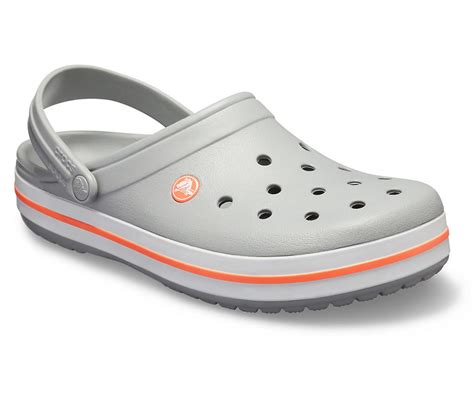 Crocs Schuhe light grey bright coral