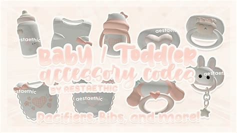 cute TODDLER BABY ACCESSORY CODES for bloxburg & berry avenue! PT.1 # ...