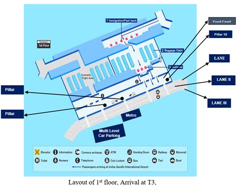 New Delhi Airport Terminal Map