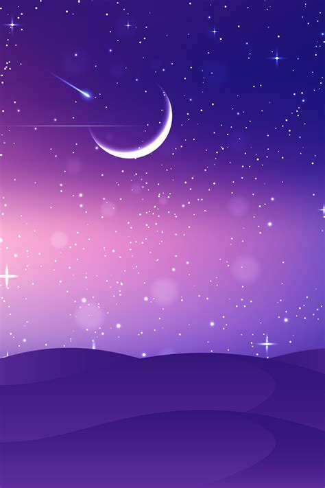 Moon With Stars Wallpapers - Wallpaper Cave