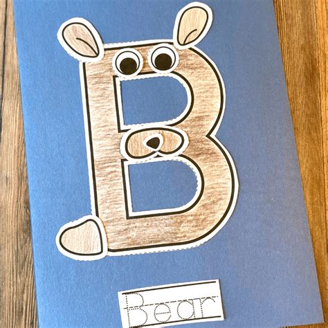 Printable B is for Bear Craft | Letter of the Week Craft