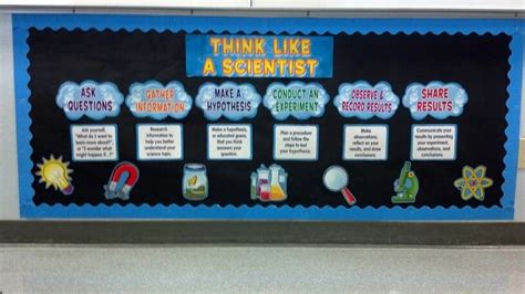 a bulletin board with information about science and other things to do ...