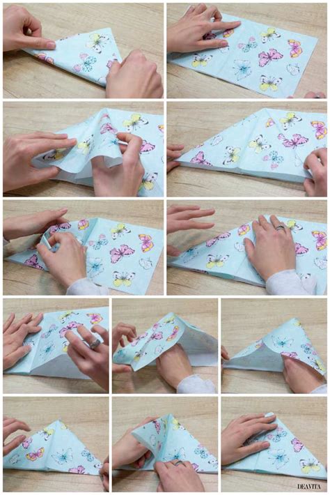 10 Easter napkin folding ideas - adorable table decoration for your feast