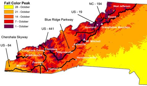 Fall Color and Foliage Guide 2024 - Blue Ridge Mountain Life