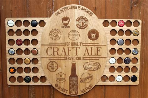 Craft Ale Bottle Cap Collection Beer Cap Gift Art Breweries Beer ...