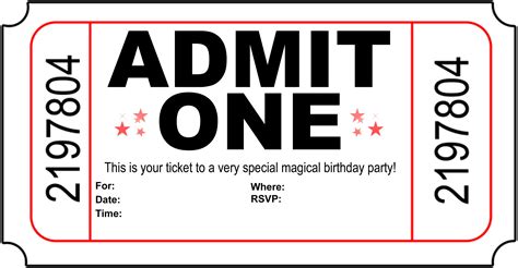 Free Printable Birthday Party Invitations - Kansas Magician | Birthday ...