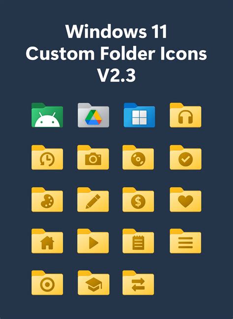 Windows 11 Custom Folder Icons by EricMGV on DeviantArt