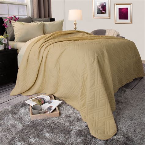 Somerset Home Solid Color Bed Quilt, Twin, Taupe - Walmart.com