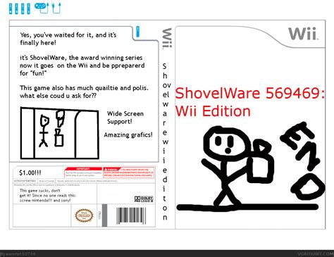 ShovelWare: Wii Edition Wii Box Art Cover by wariofart