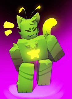 an animated cat with glowing eyes and green skin, standing in front of ...