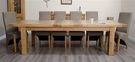 SIGNATURE Solid Oak - Extra Large 2400 Twin Extending Dining Table