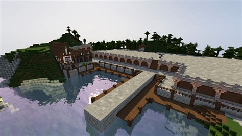 Minecraft Medieval Docks/Harbour Village Build (Just started, still a ...