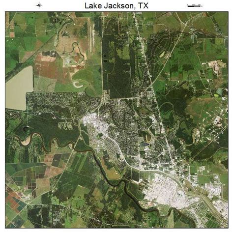 Aerial Photography Map of Lake Jackson, TX Texas