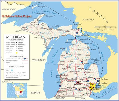 map of michigan - America Maps - Map Pictures