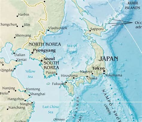 Japan And Korea • Mapsof.net