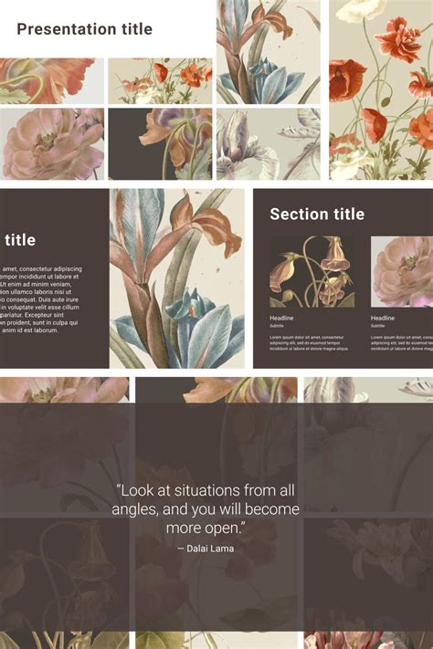 Free Vintage Flower Floral Powerpoint Background – MasterBundles