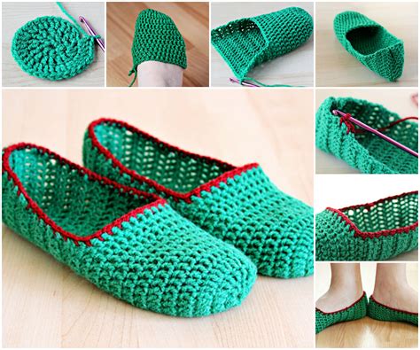 Creative DIY Simple Crochet Slippers