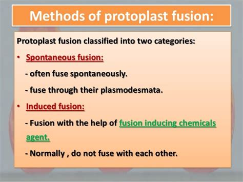 Protoplast fusion technology