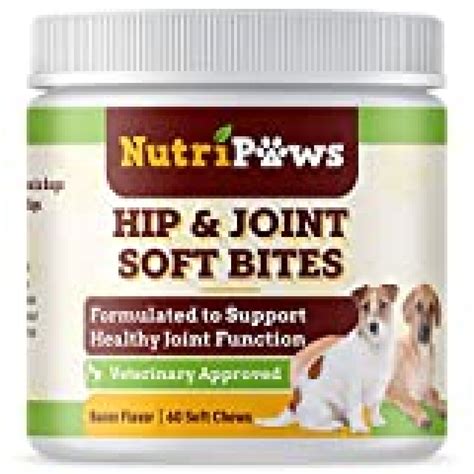 NutriPaws Hip and Joint Soft Bites – Bacon Flavor - Glucosamine for ...