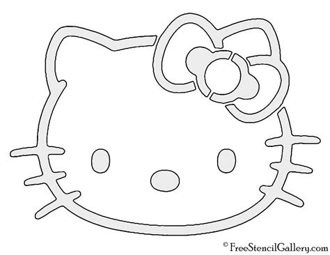 Hello Kitty Stencil | Hello kitty printables, Hello kitty clipart ...