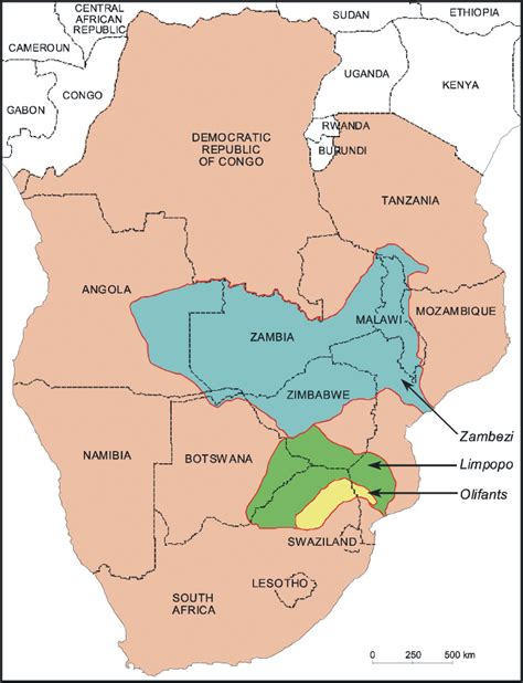 Zambezi River Map