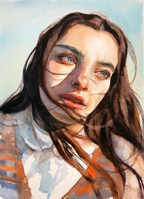 Watercolor Portrait Paintings | Portrait art, Watercolor portrait ...