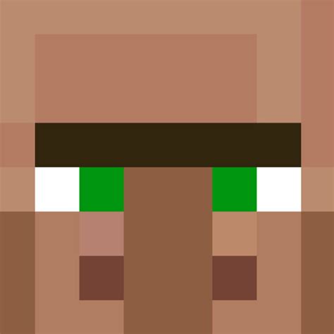 Minecraft Villager Head Pattern