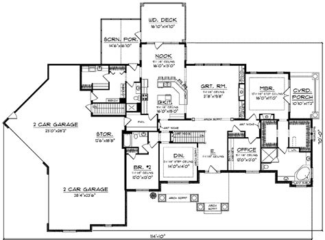 Ranch Style Home Floor Plans With Basement - Ranch House Plans ...