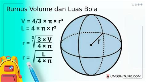 Contoh Soal: Volume dan Luas Permukaan Bola (+Pembahasan) - RumusHitung.Com