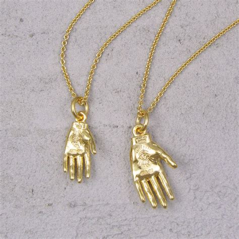 hand necklace by black pearl | notonthehighstreet.com