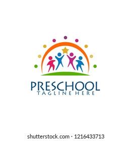 Preschool Logo Design Stock Vector (Royalty Free) 1216433713 | Shutterstock