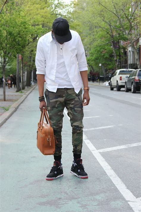 Sweat Pant, Military Pant Fashion Tips With White Shirt, Jordan 4 Bred ...