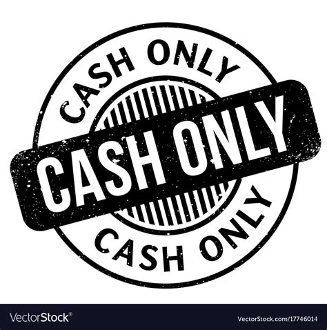 Cash only rubber stamp Royalty Free Vector Image