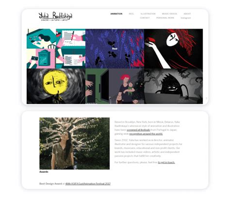 Top 11 Animation Portfolios Examples for Your Inspiration - Weblium Blog