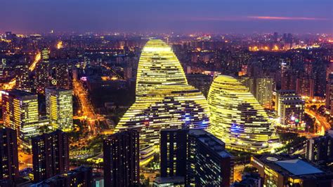 BEIJING, CHINA - CIRCA Nov. 2015: 4K Time Lapse Of Beijing Skyline From ...