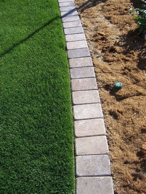 The 2 Minute Gardener: Photo - Paver Mow Strip | Garden edging, Outdoor ...