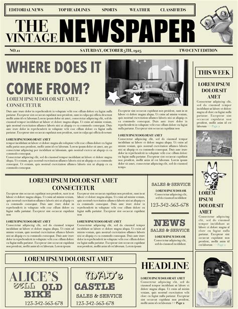 News Articles Template