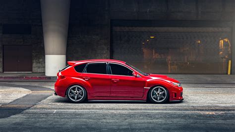 Red Subaru Impreza WRX STI - backiee