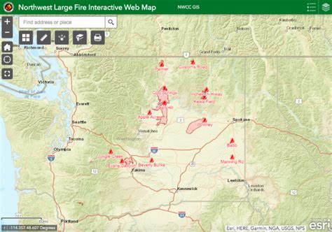 Northwest Fire Map