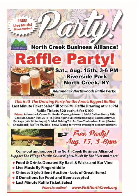 Raffle Party - Visit North Creek