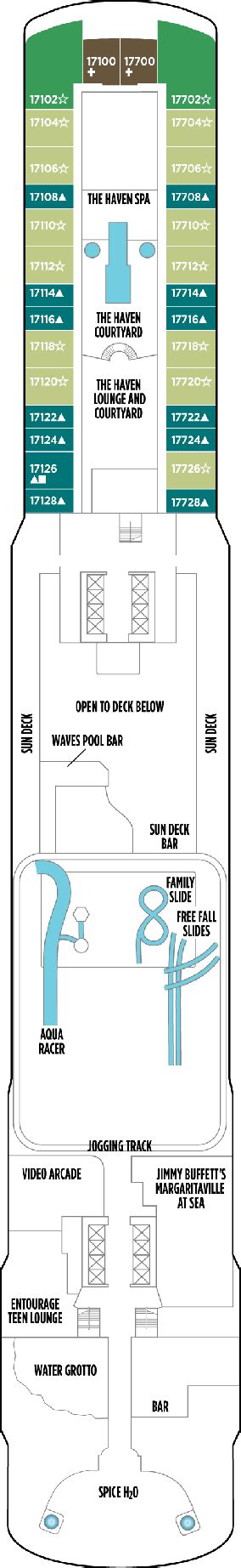 Norwegian Escape Deck Plans- Norwegian Cruise Line Norwegian Escape ...