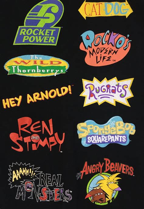 Nickelodeon 90s Shows Shirt M Cartoon Rugrats Catdog … - Gem