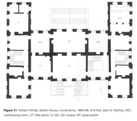 Belton House Ground Floor Plan