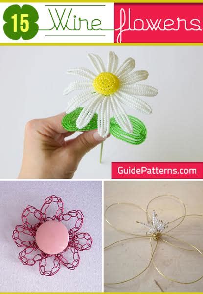 15 Wire Flowers - Guide Patterns