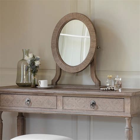 Mustique Dressing Table Mirror | Wooden Table Mirror | Table Mirror