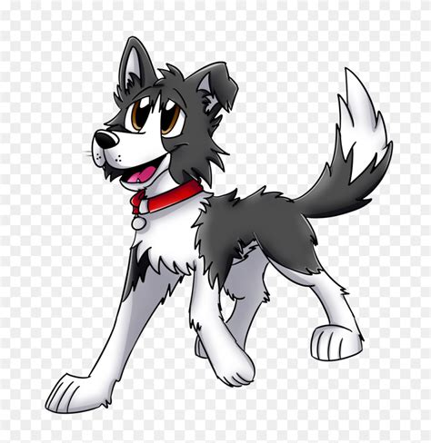 Cartoon Border Collie - Dog Cartoon PNG - FlyClipart