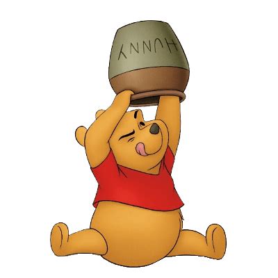 Winnie the Pooh and Honey Pot transparent PNG - StickPNG